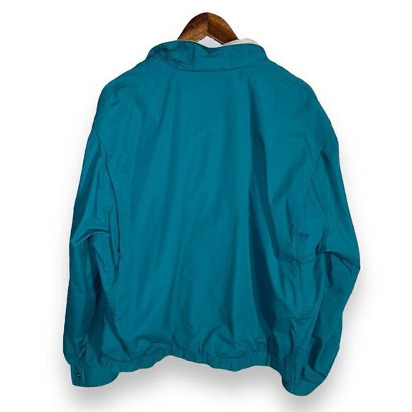 Members Only 90s Green Full Zip Bomber Jacket Sz L - Picture 10 of 10